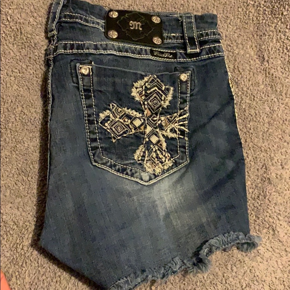 Miss  me bling out shorts